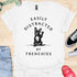 Easily distracted by frenchies - V17 - The Wave T-Shirt